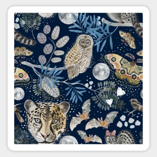 African night - nocturnal animals Sticker